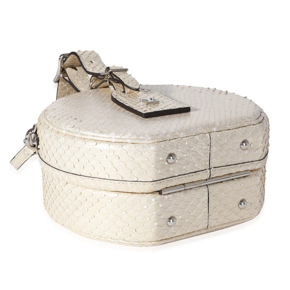 Metallic Gold Python Petite Boite Chapeau - Picture 7 of 7